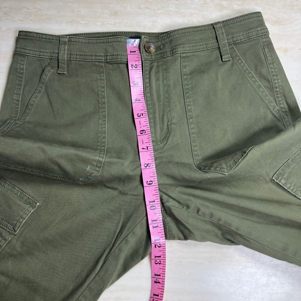 J.Crew Womens Olive Green Stretch Cotton Cargo Utility Pants Size 6 - Picture 10 of 13